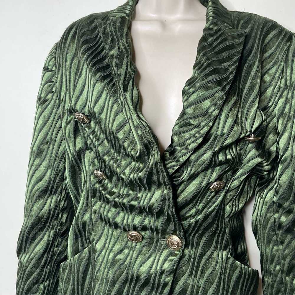 Retrofete Retrofete Green Jana Blazer romper size… - image 7