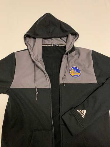 Adidas Golden state warriors black zip up hoodie