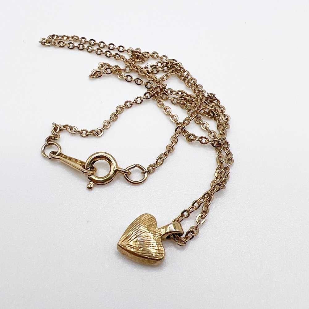 Vintage Avon Minimalist Heart Necklace - image 2