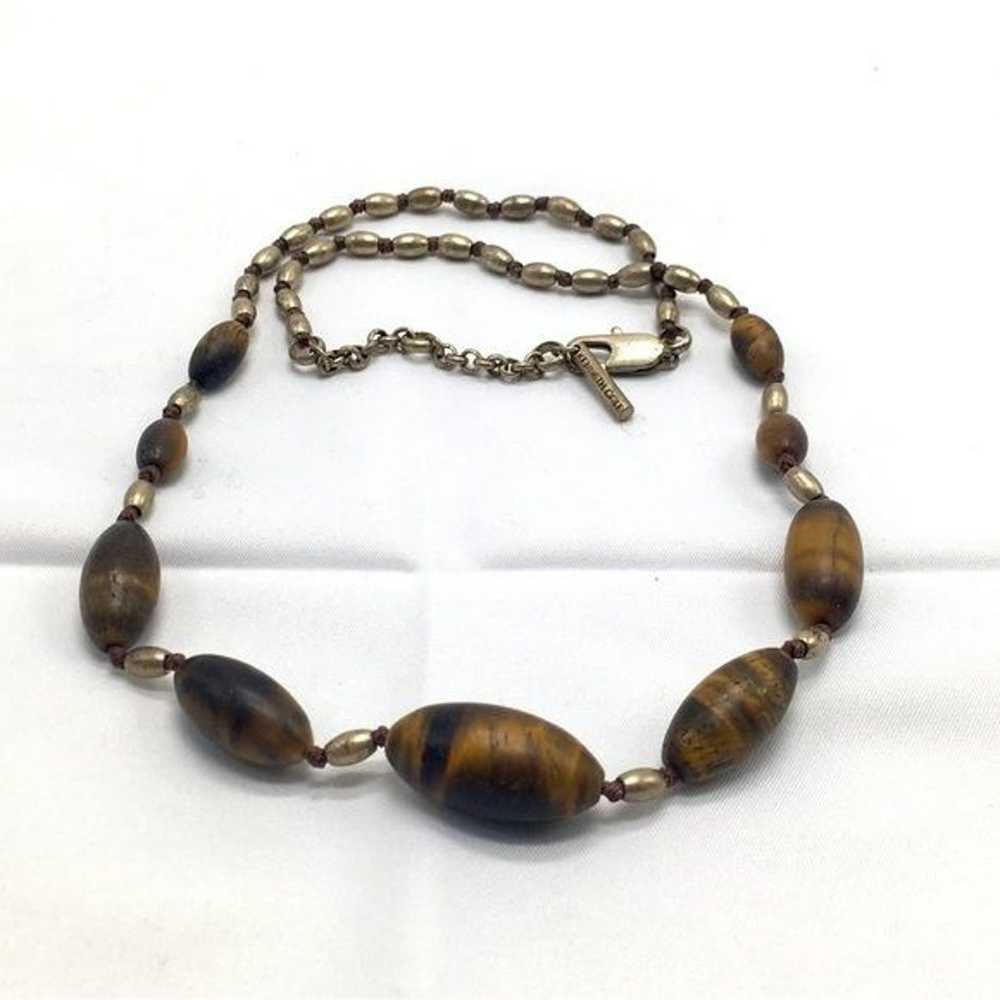 Vintage Kenneth Cole, Tigers Eye Beaded Necklace - image 3