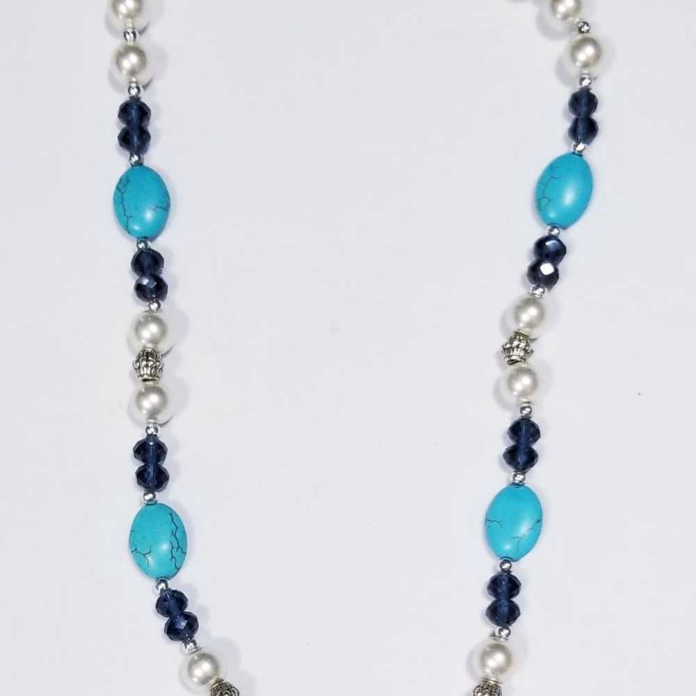 Vintage To Now Estate Necklace Turquoise Howlite … - image 1