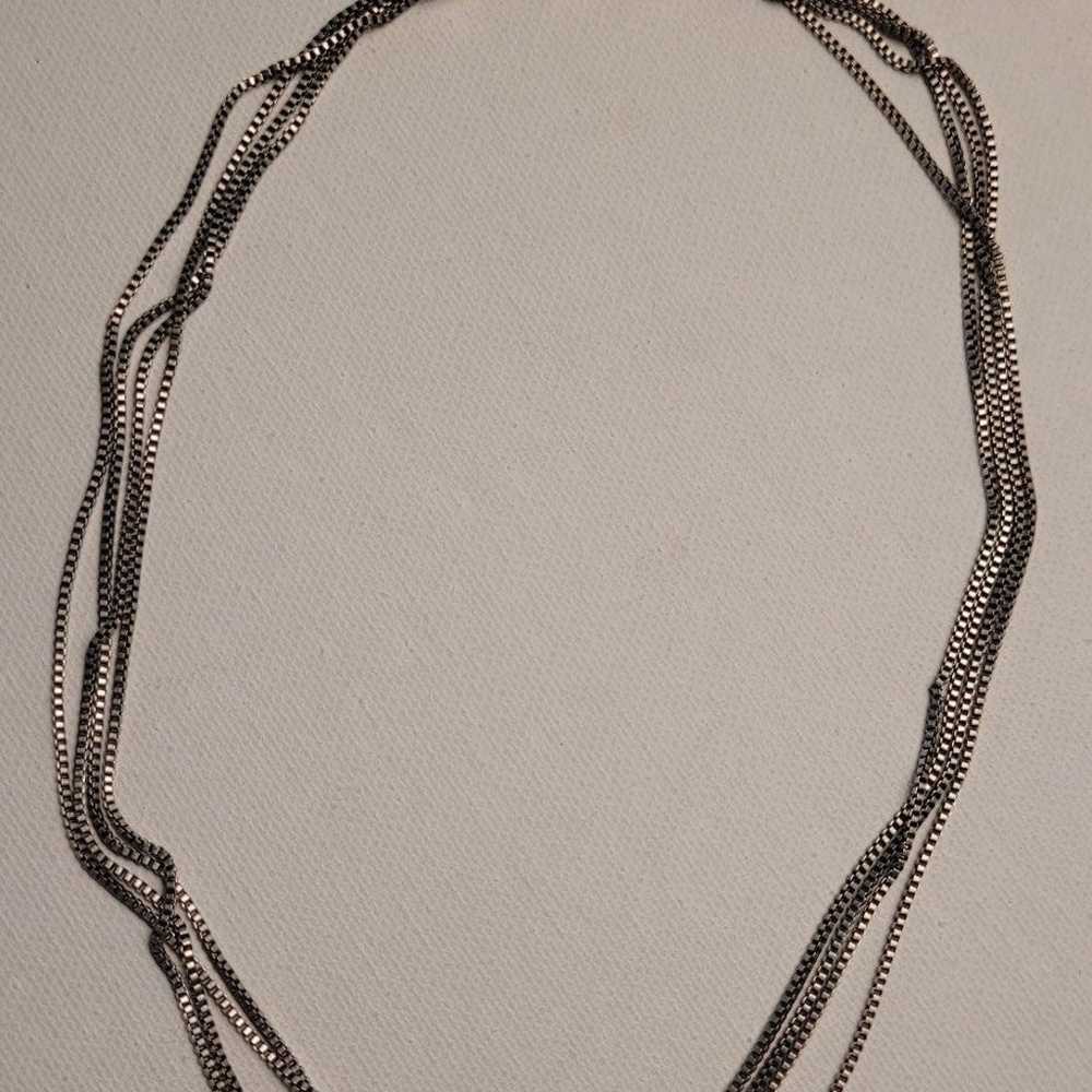 90s Box Chain Multi Layer Choker Necklace - image 5