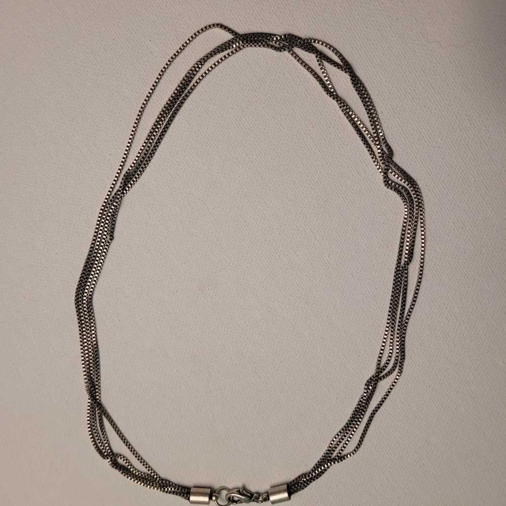 90s Box Chain Multi Layer Choker Necklace - image 6