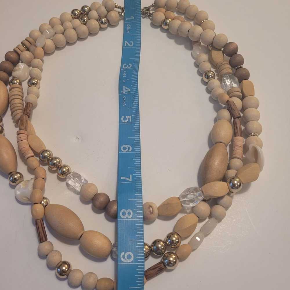 Lydell NY   multi strand wooden   necklace. Wood … - image 7