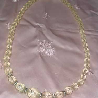 Avon Vintage 1985 Ice Facets 30” Necklace Clear B… - image 1