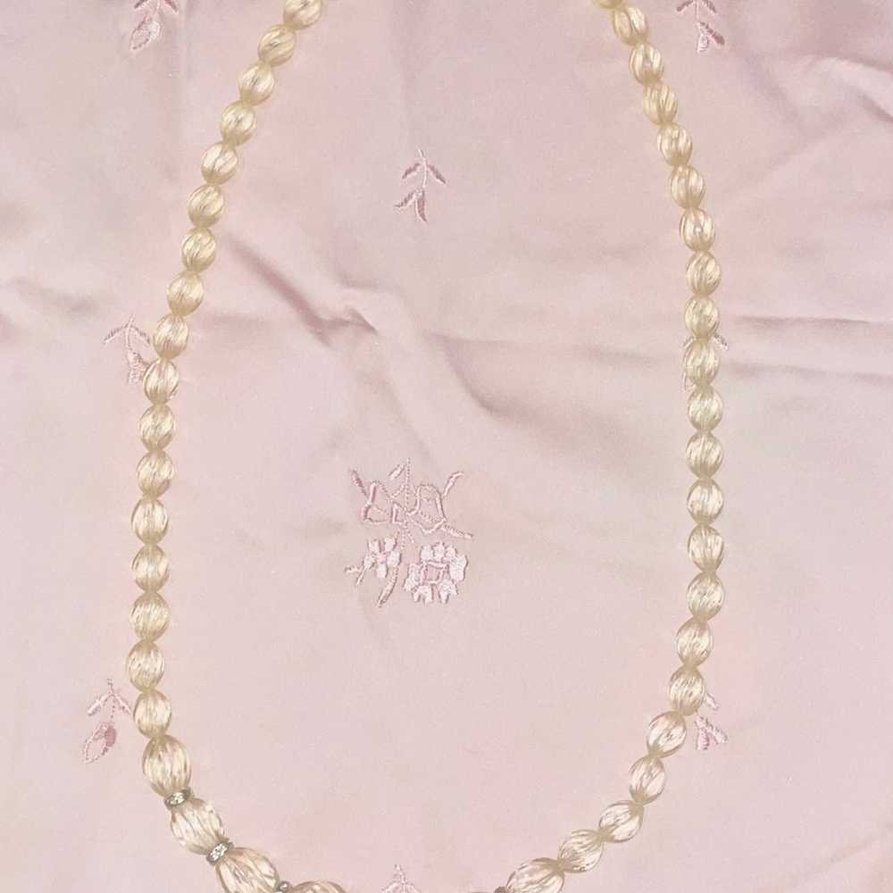 Avon Vintage 1985 Ice Facets 30” Necklace Clear B… - image 5