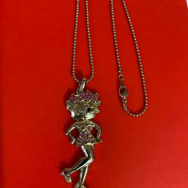 Necklace Betty Boop vintage 90,s  18" - image 1