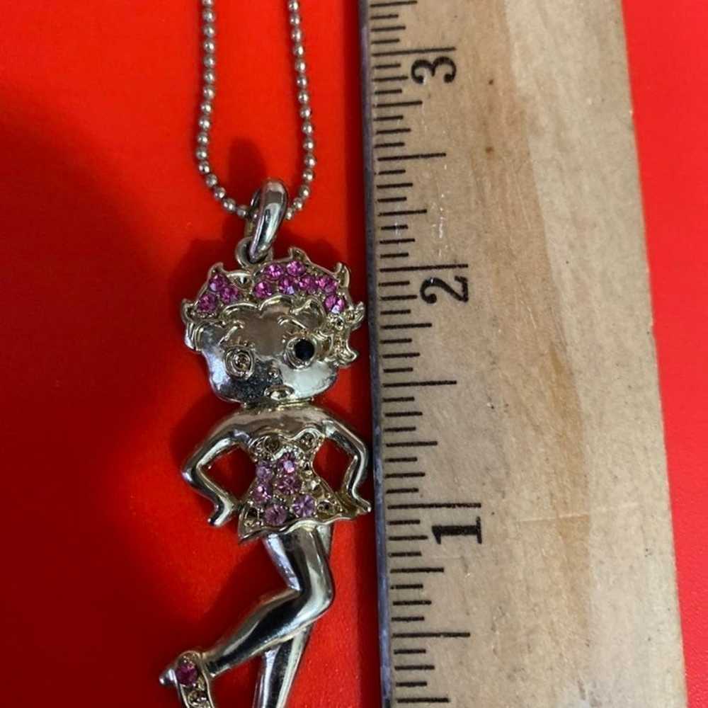 Necklace Betty Boop vintage 90,s  18" - image 6