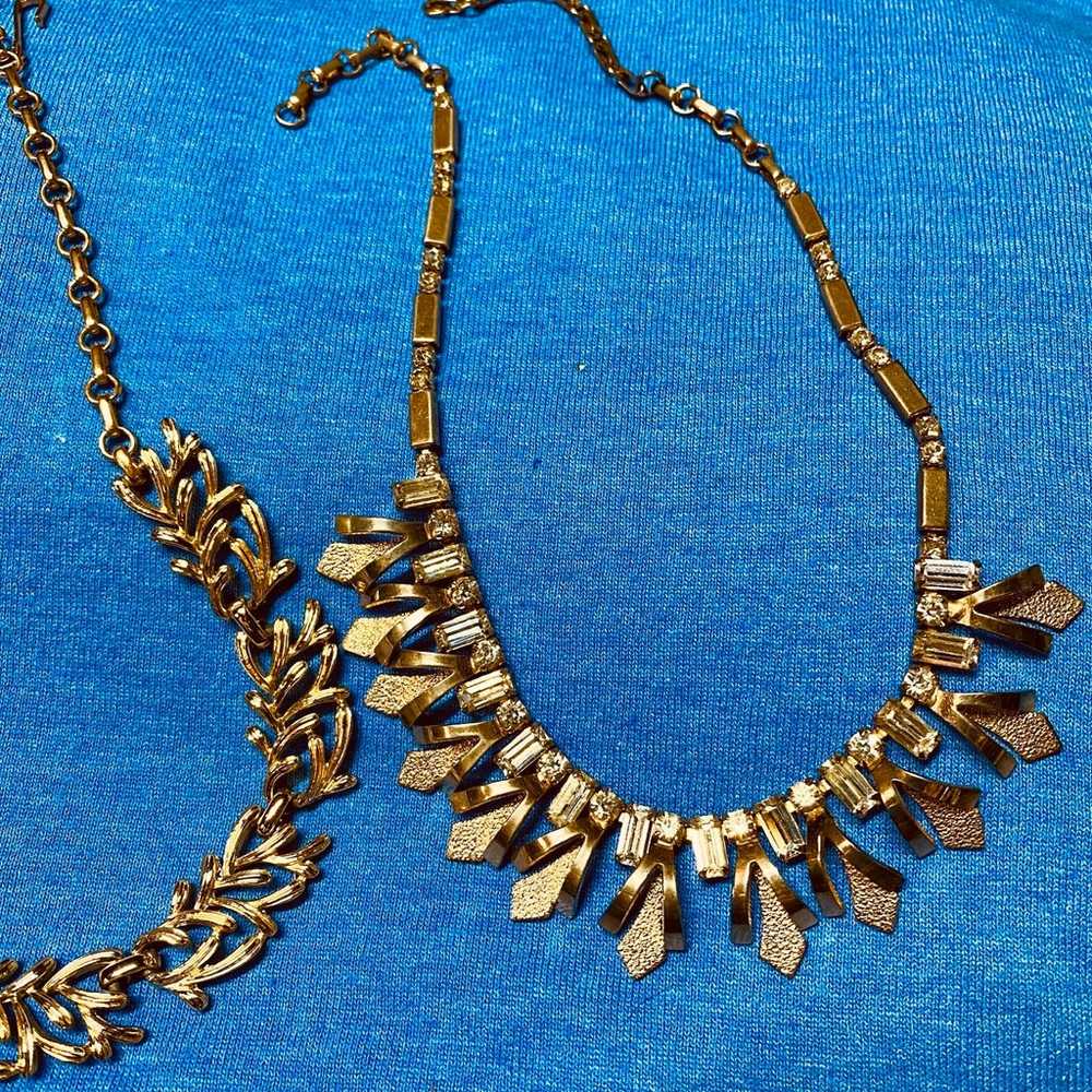 2 Vintage Ladies Necklace / Choker - image 5