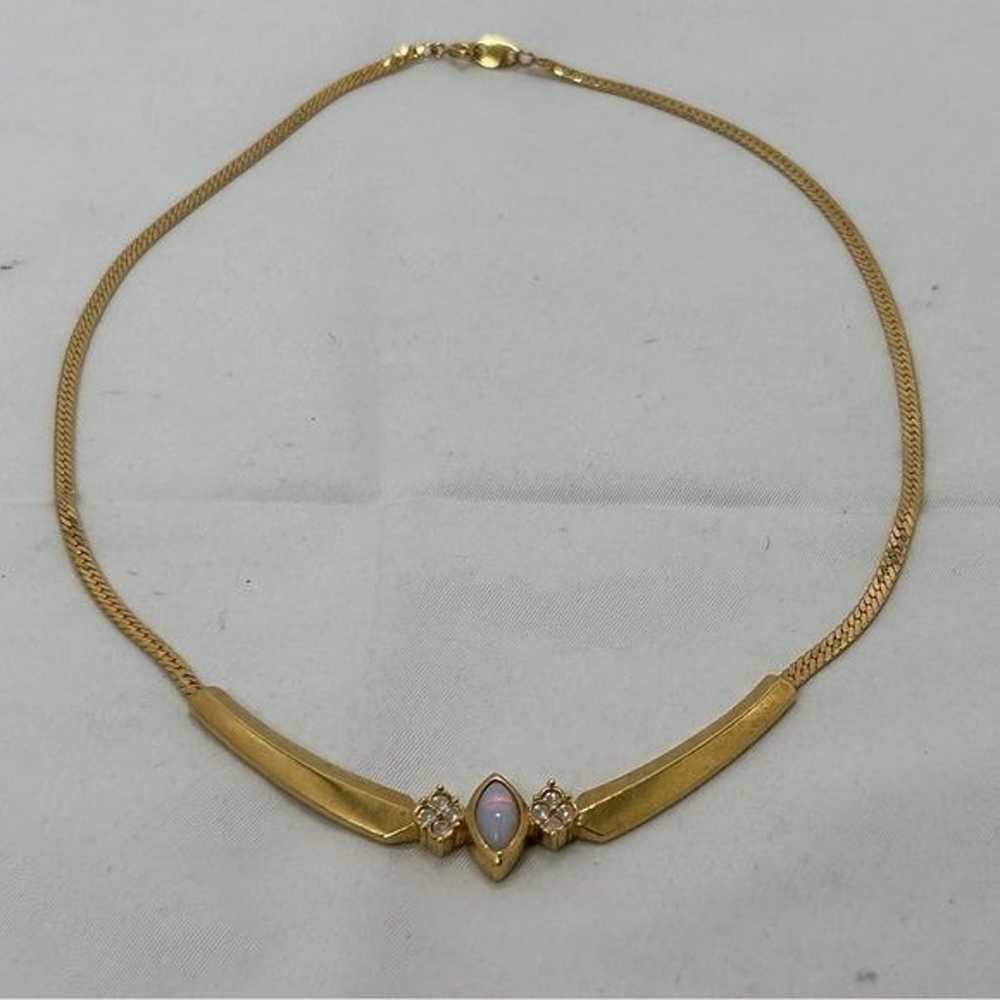 Vintage Avon, 1995, “Opalesque Splendor” Gold Nec… - image 1