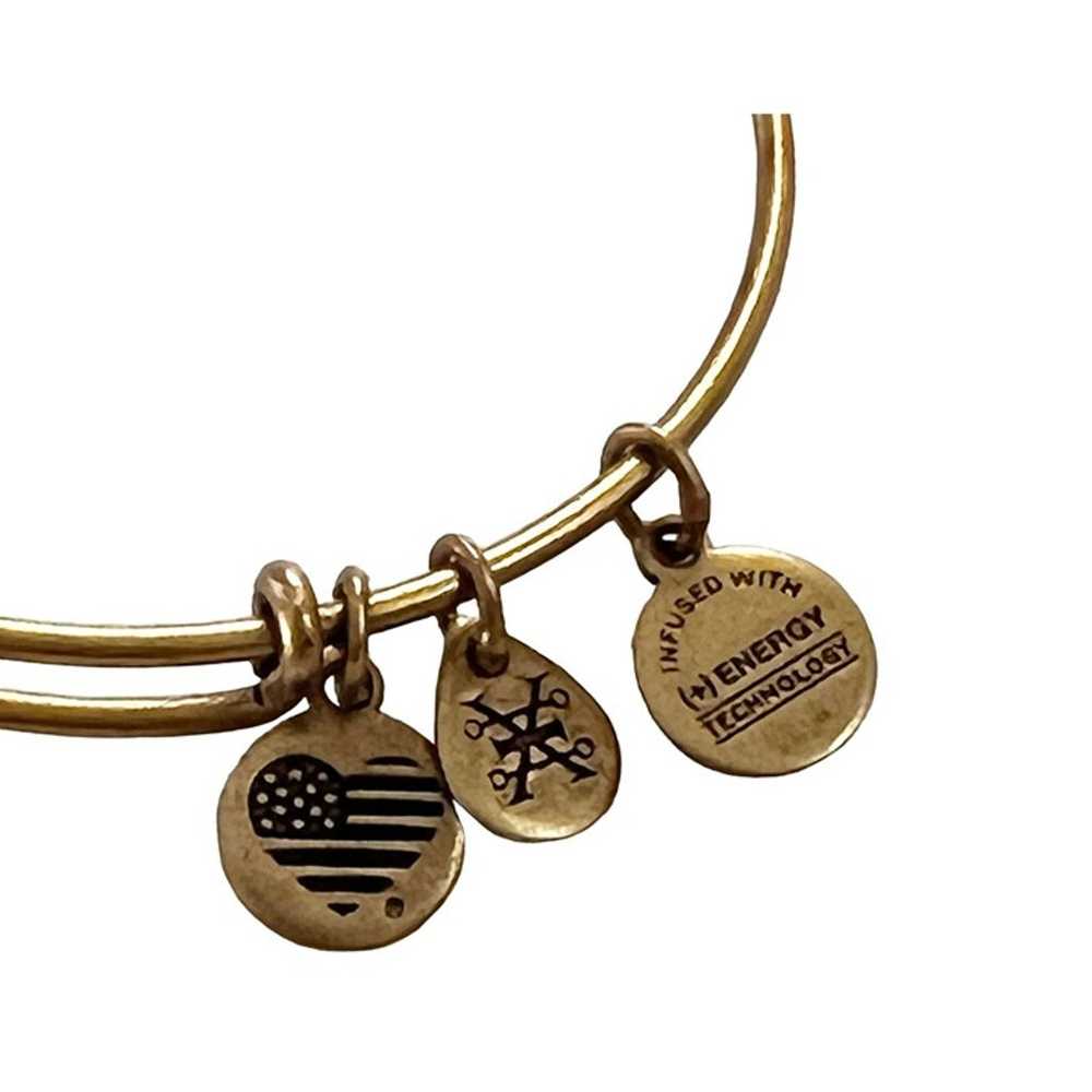 Vintage Alex & Ani Path of Life Embossed Charm Ba… - image 3