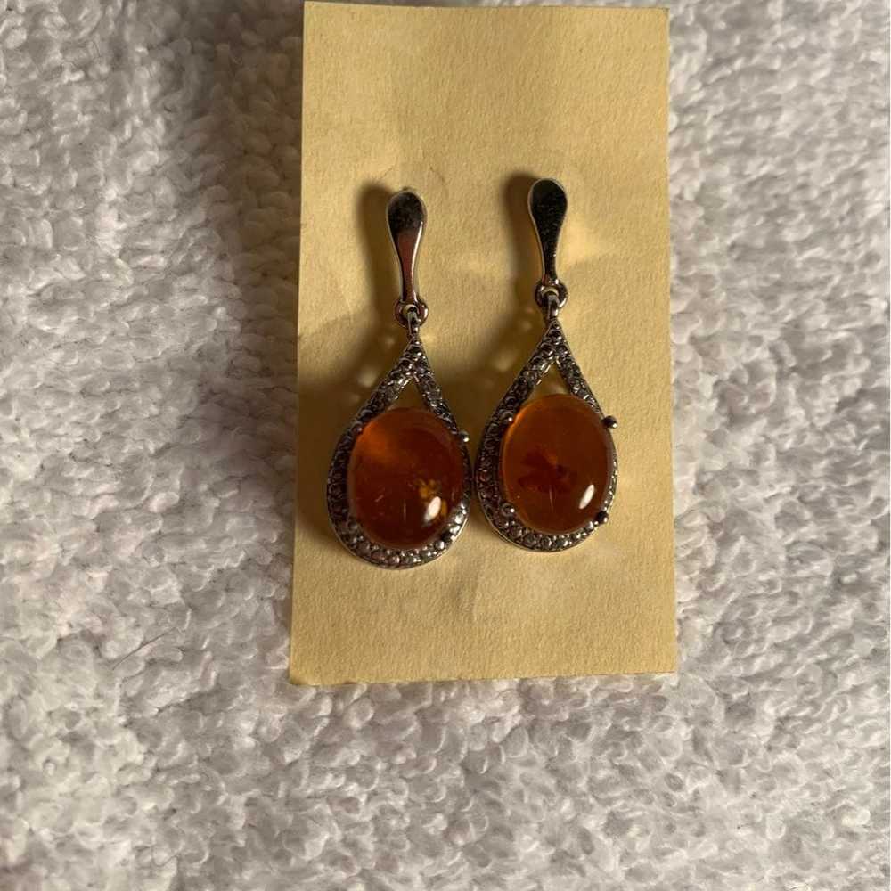 Amber SS Earrings - image 1
