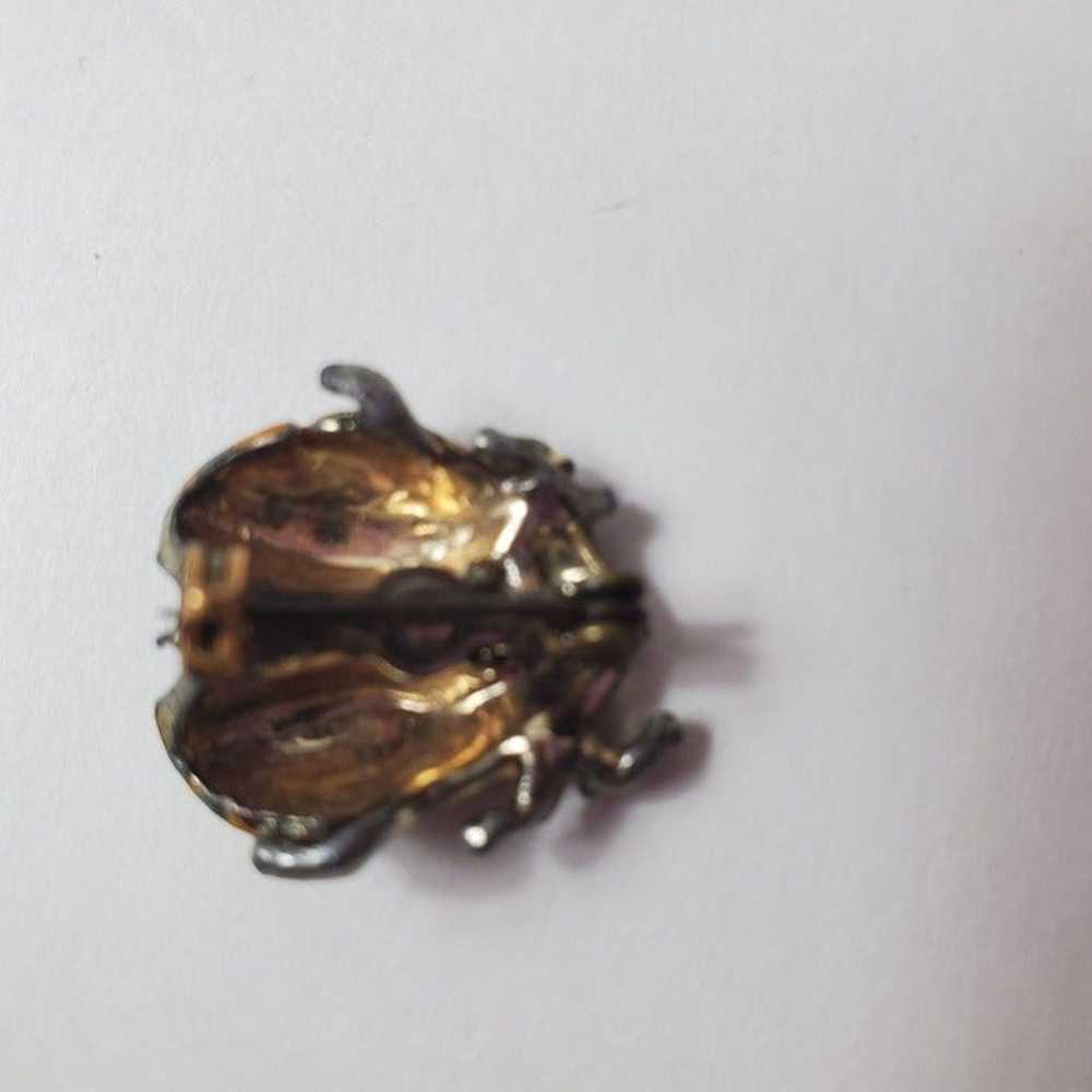 Vintage Lot of 3 Lady Bug Brooch Pins - image 5