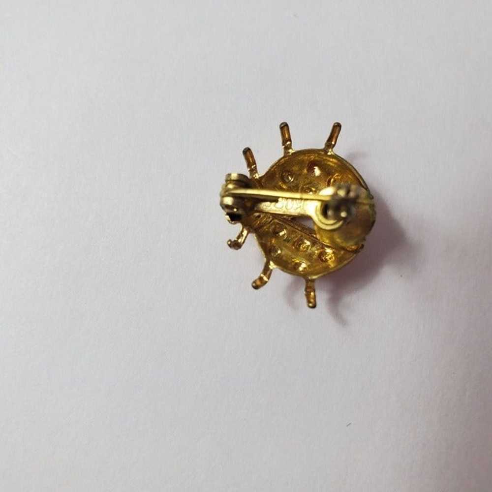 Vintage Lot of 3 Lady Bug Brooch Pins - image 8