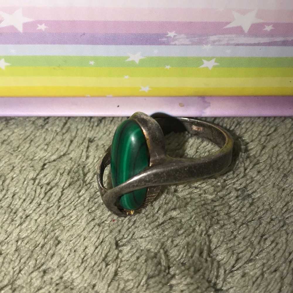 Vintage Malachite Ring - image 4