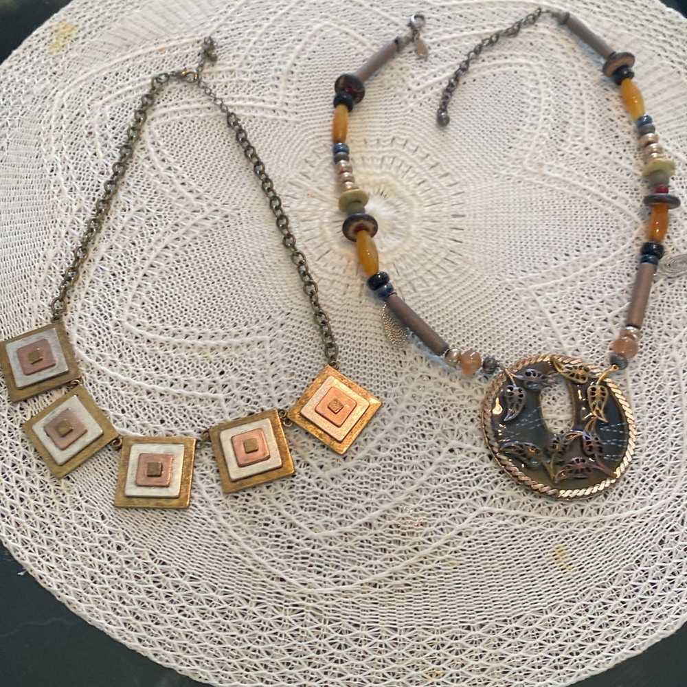 Vintage Necklace Lot of 3 - image 1