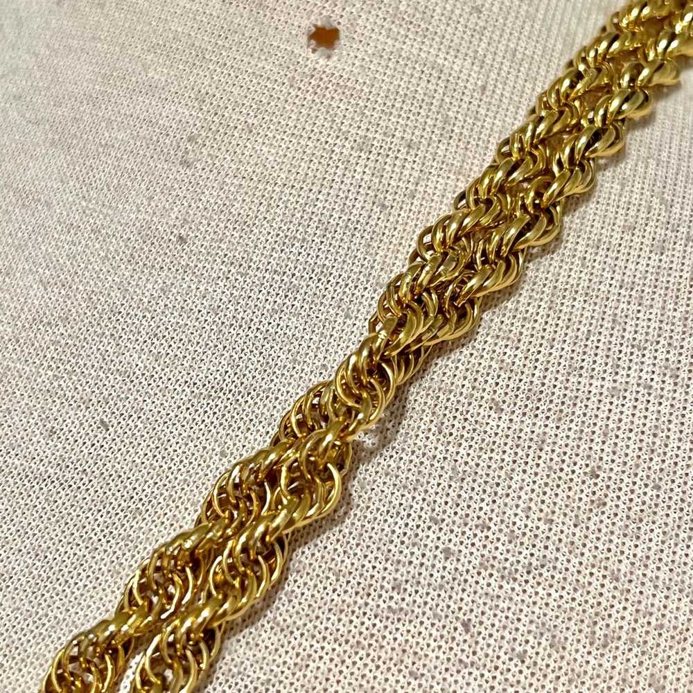 Vintage Monet Gold Toned Long Layering Necklace J… - image 3