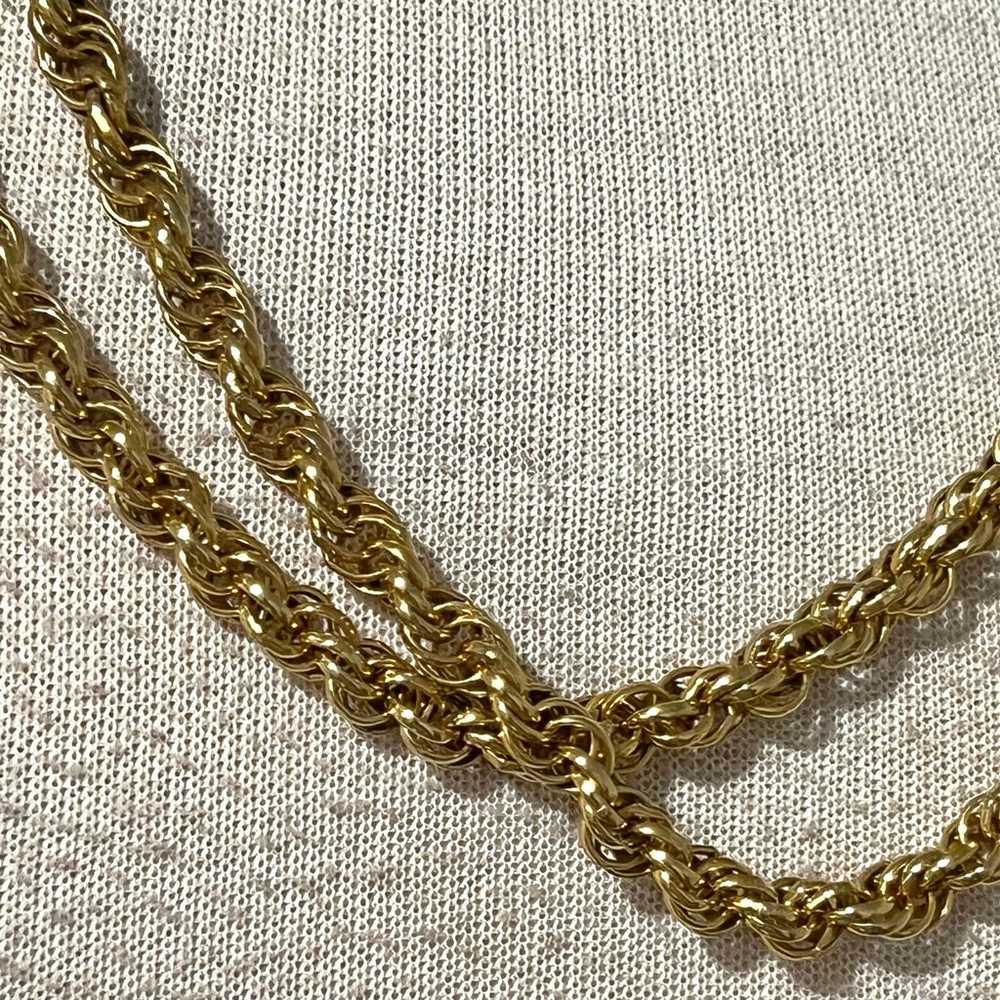 Vintage Monet Gold Toned Long Layering Necklace J… - image 5