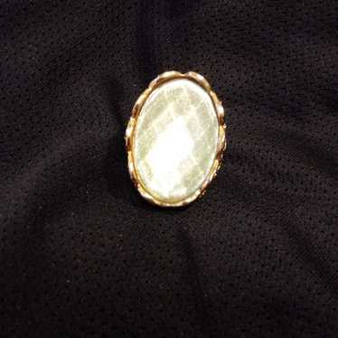 Vintage gold tone ring - image 1