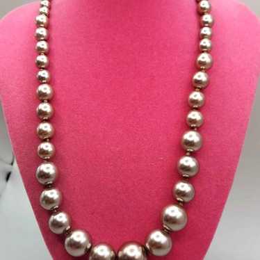 Vintage Champagne Glass Pearl Necklace - image 1