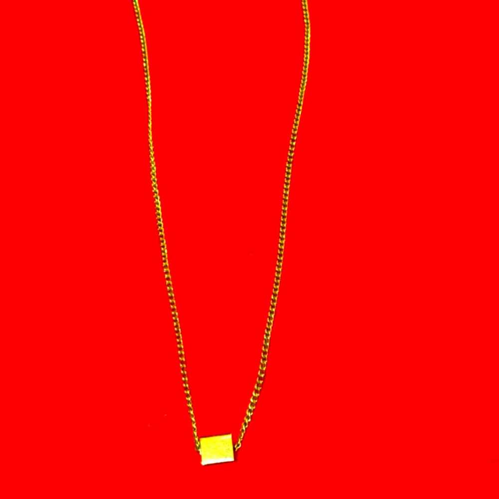 Vintage Avon gold box Necklace - image 3