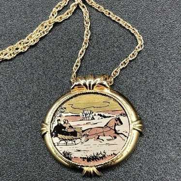 Vintage AVON 1982 Country Christmas Necklace