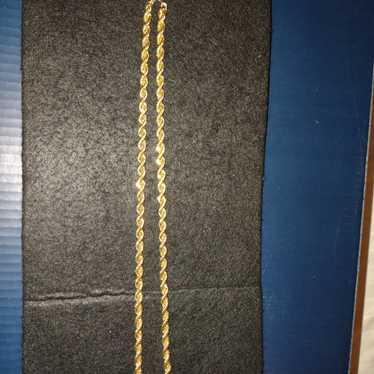 Vintage Napier Gold Tone Rope Chain - image 1