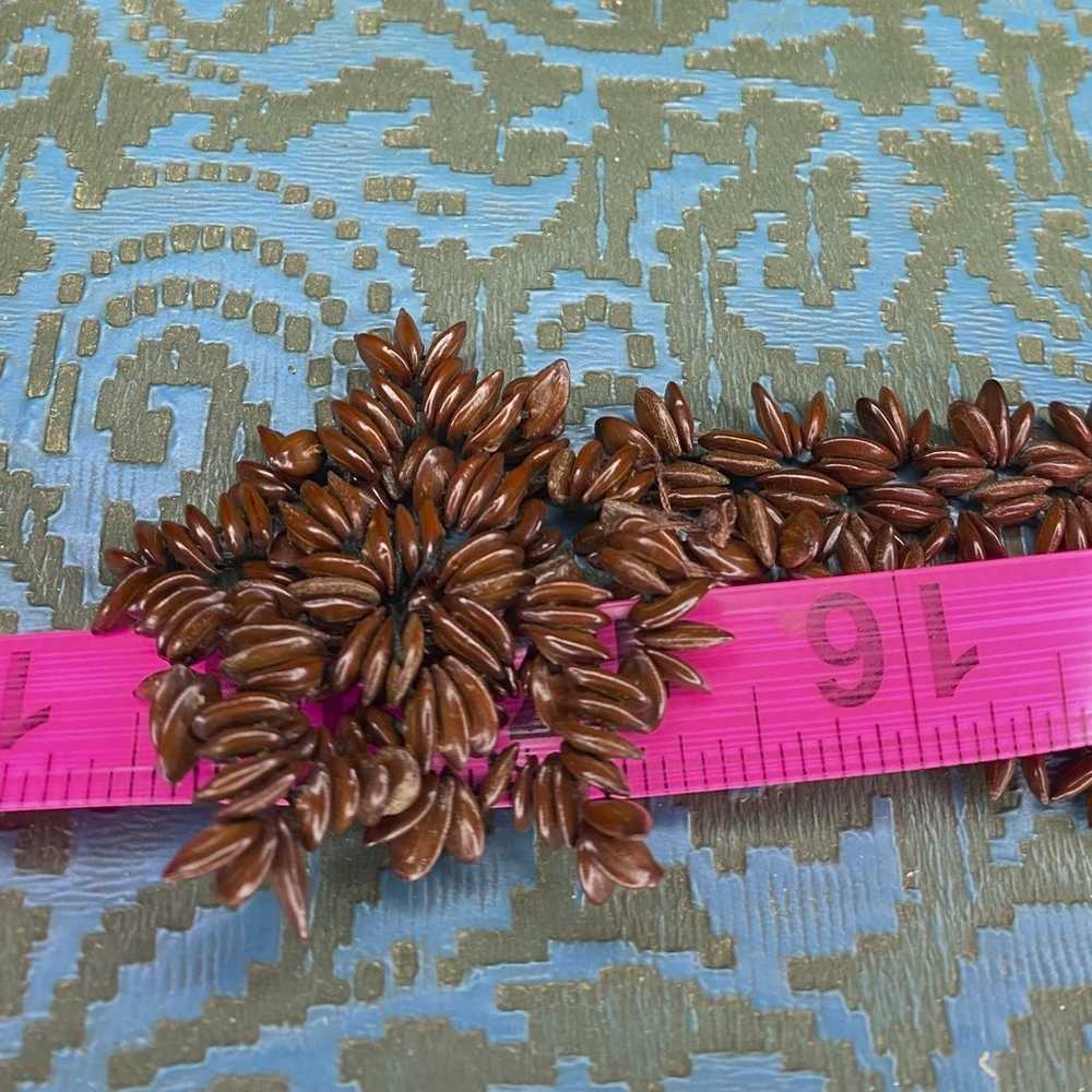 Apple Seed Necklace Koa Hawaiian Vintage Long Bea… - image 8