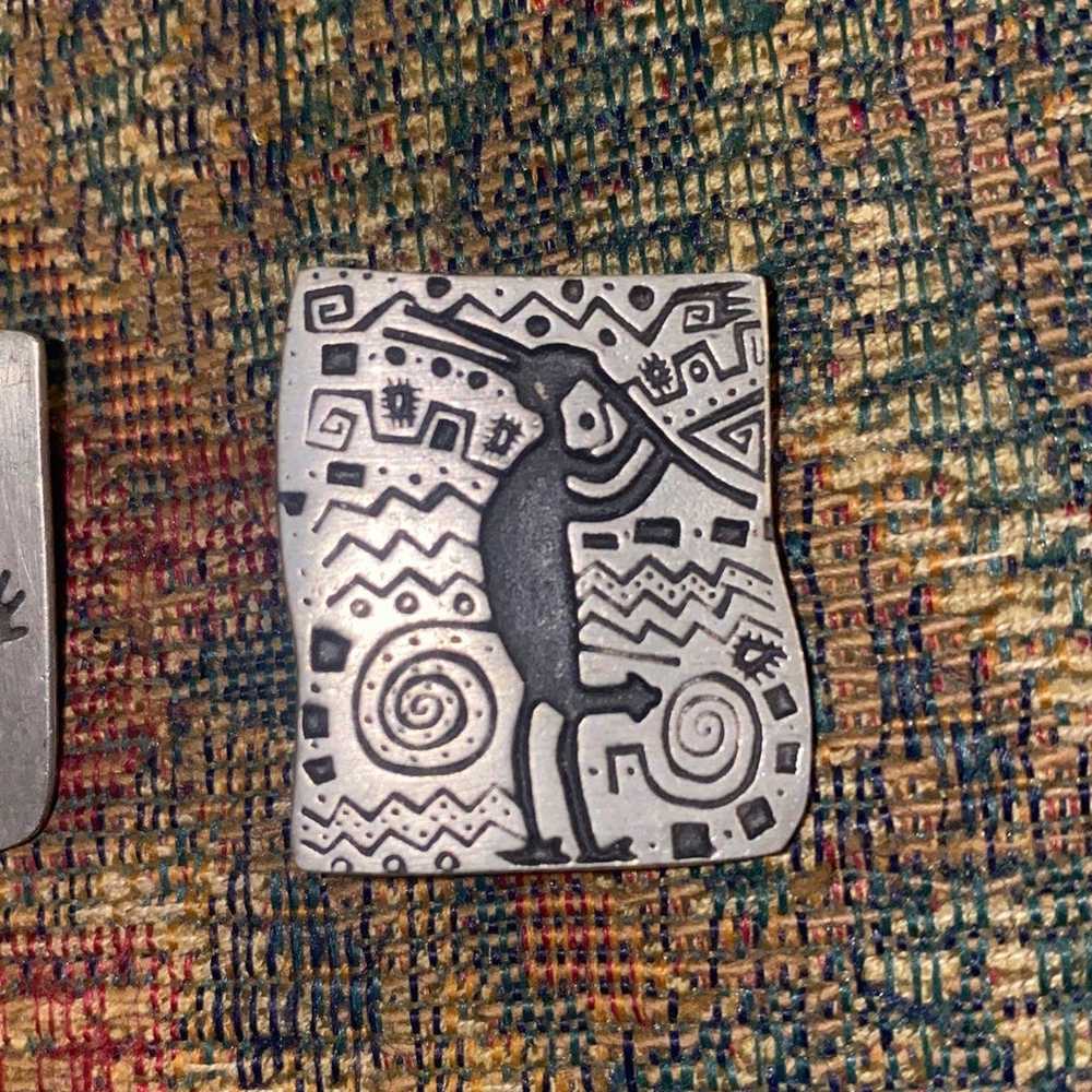 Vintage Urban Fetishes Petroglyph Pewter pins - image 2