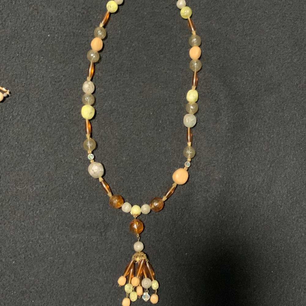 Long Vintage Necklace with no stones - image 1