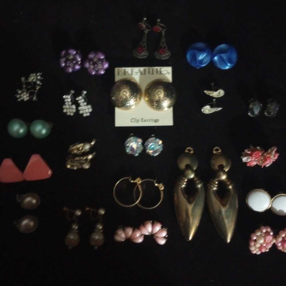 Earring Lot clip on - image 1