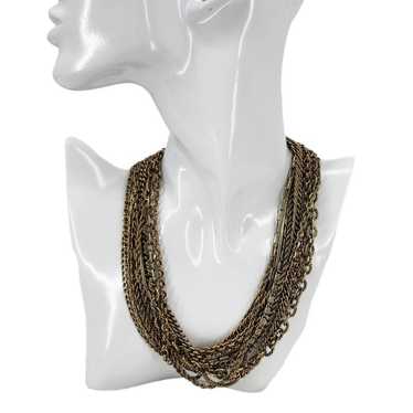 Vintage Kiam Family Gold Multi Chain Necklace