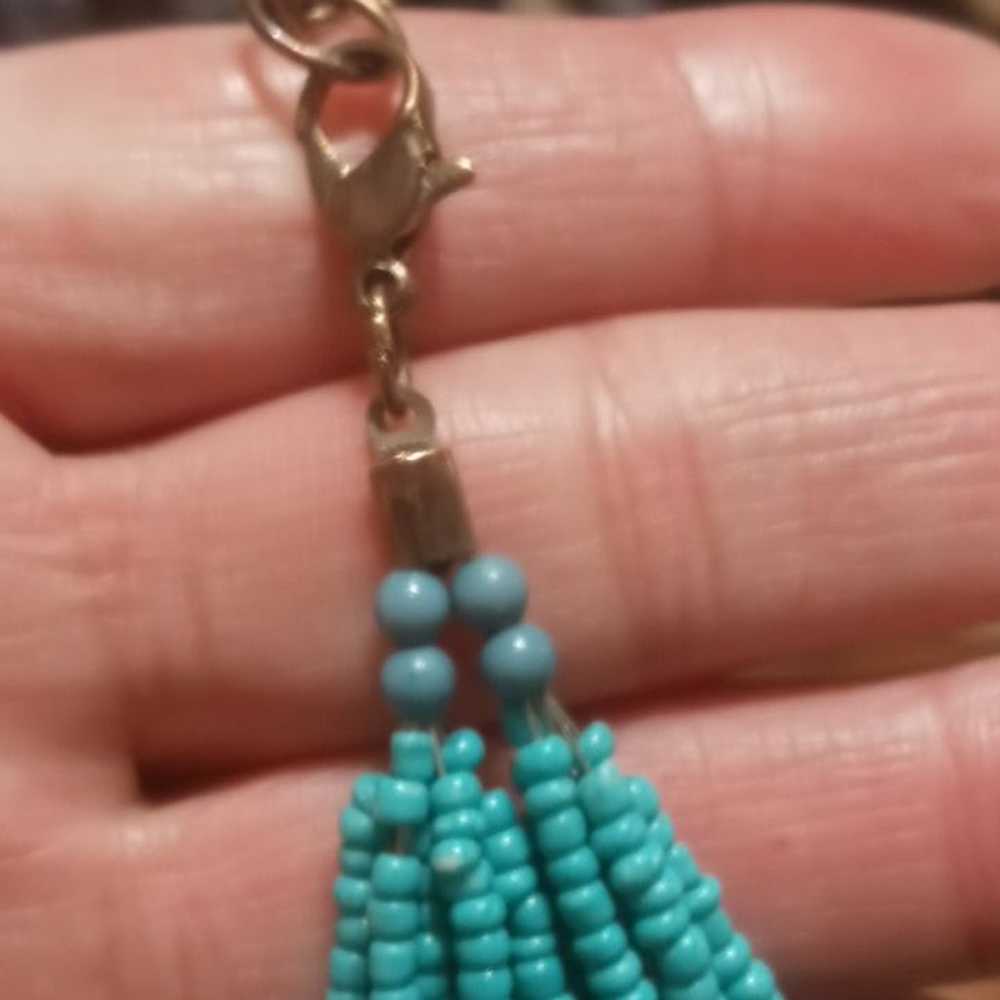 Vintage Beaded Turquoise Necklace - image 7