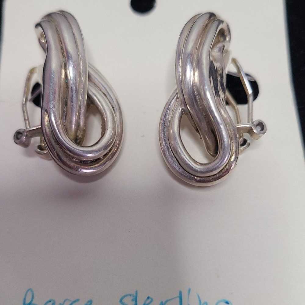 Vintage Barse Sterling Silver Earrings - image 5