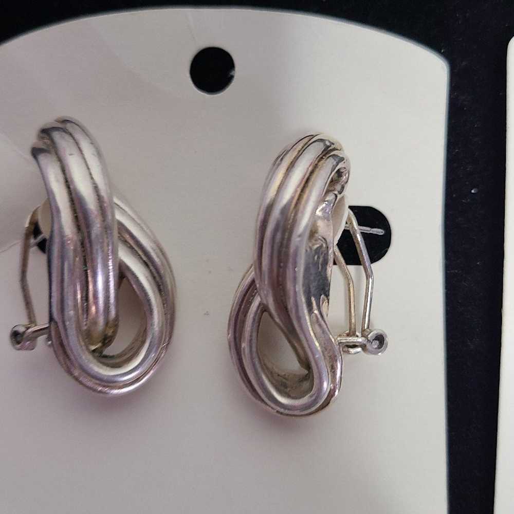Vintage Barse Sterling Silver Earrings - image 6