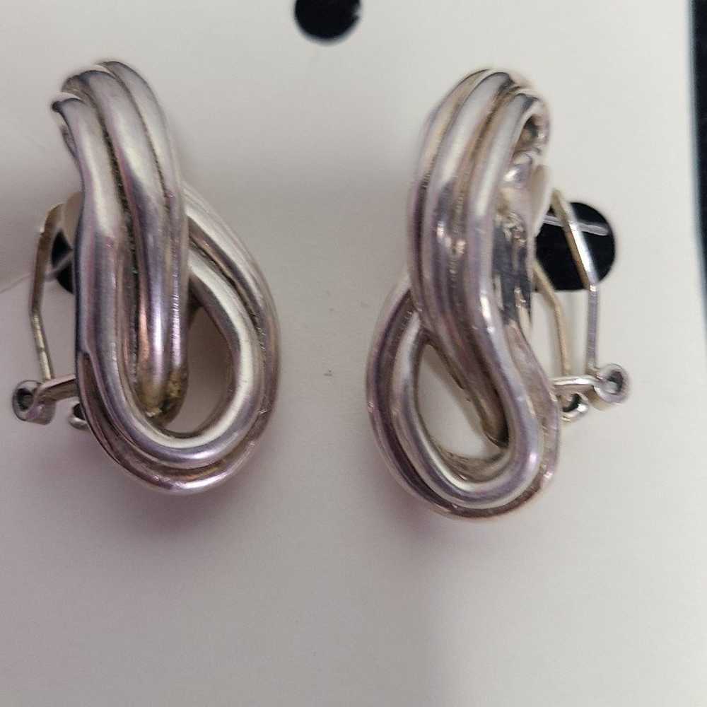 Vintage Barse Sterling Silver Earrings - image 7