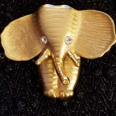 Vtg Gold Toned Norma Jean Elephant