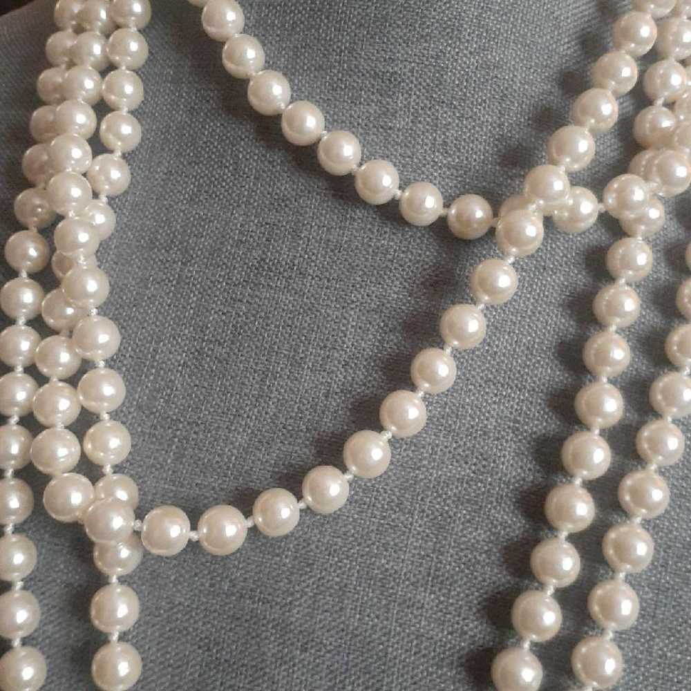 Vintage Faux pearl individually hand knotted open… - image 4