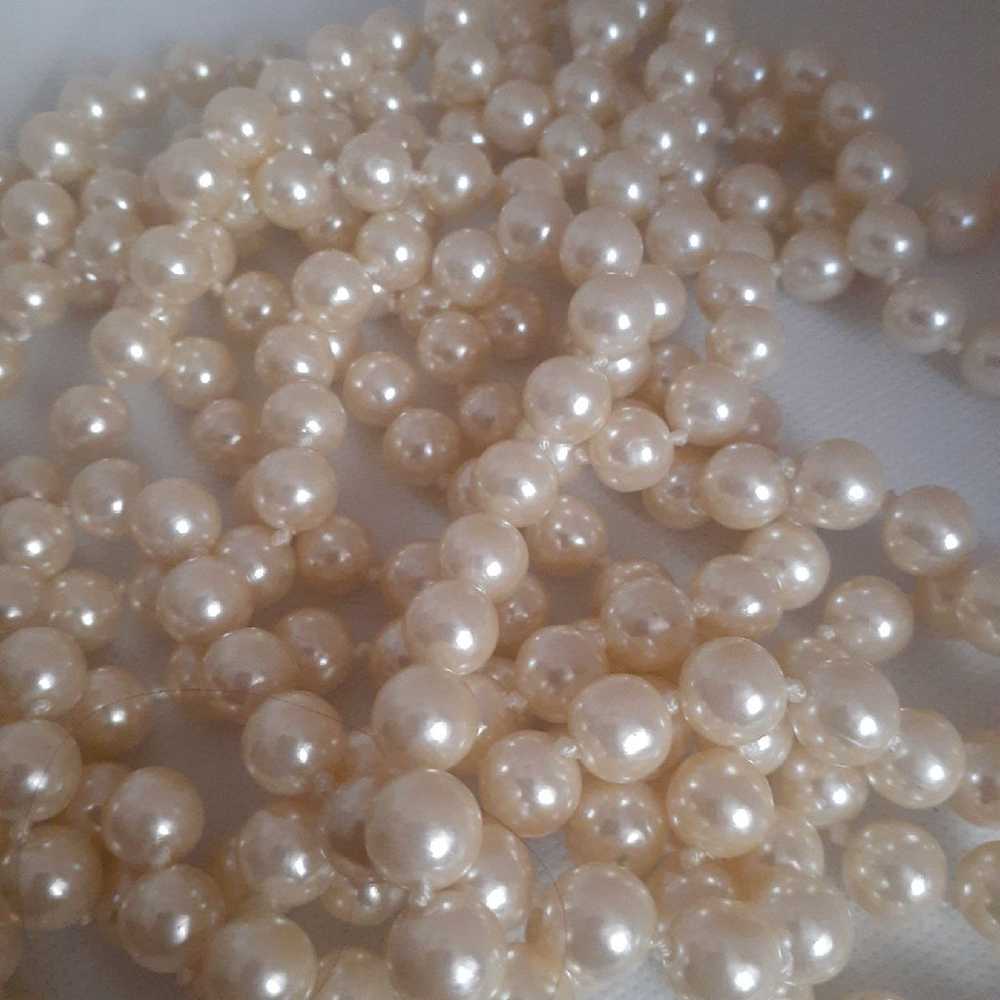Vintage Faux pearl individually hand knotted open… - image 7
