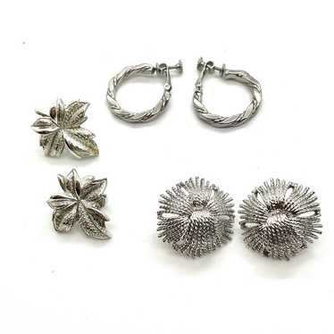 Vintage Silver Earrings Lot - image 1