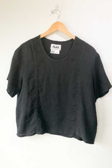 Flax Black Linen Shirt