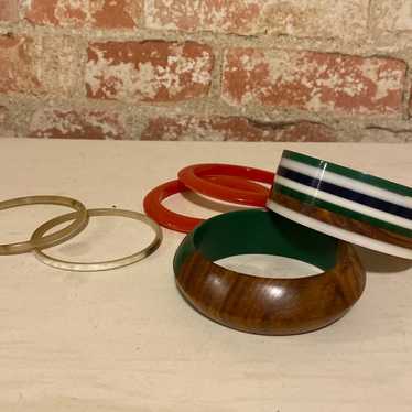 Vintage Bundle of Bangle Bracelets 6 - image 1