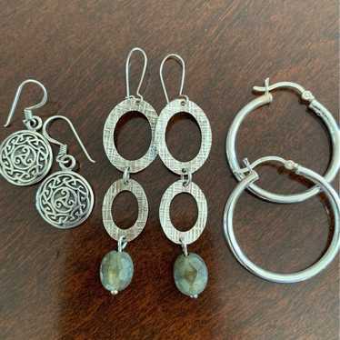 Sterling earring lot