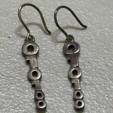 Vintage y2k 01-01-00 earrings Sterling Silver 925 - image 1