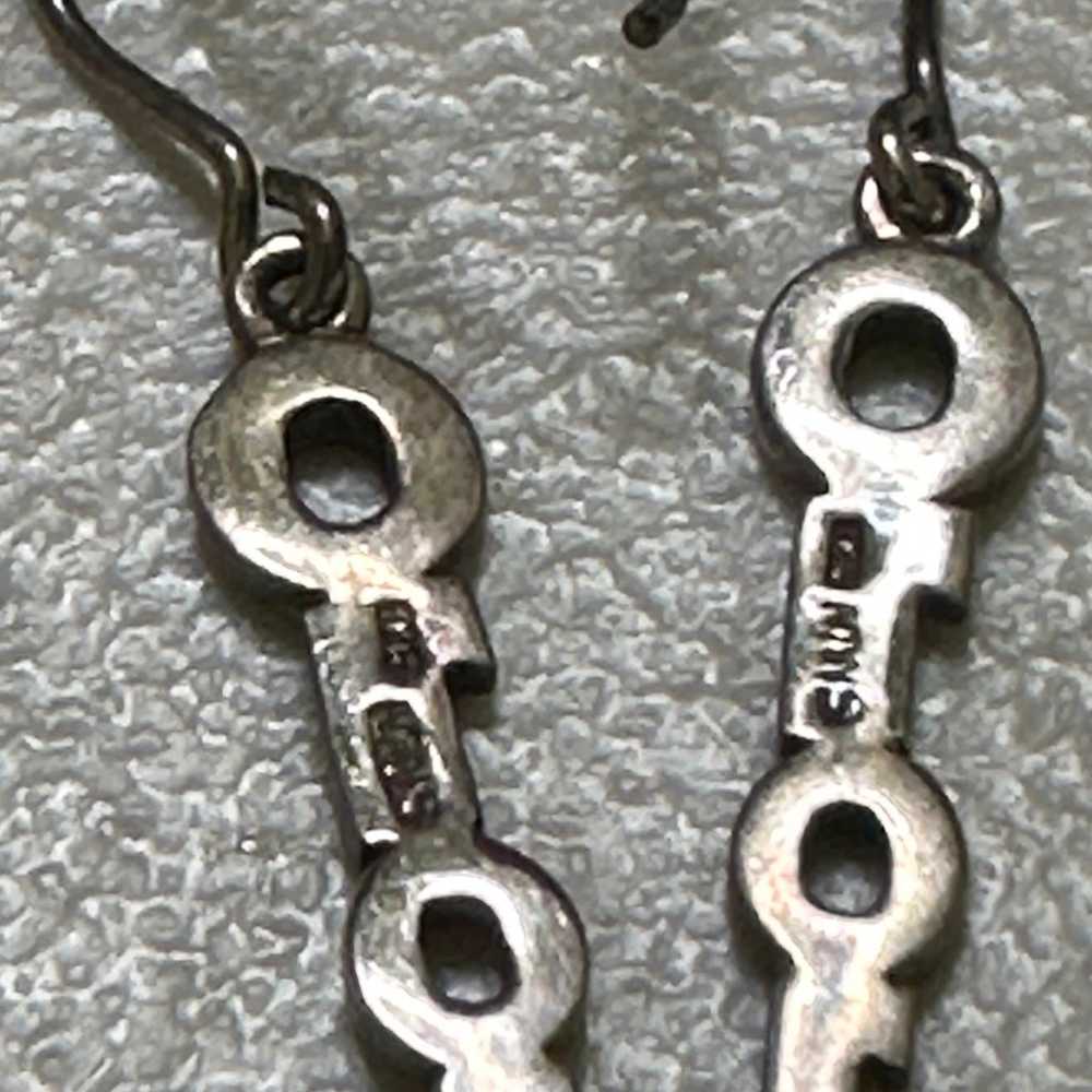 Vintage y2k 01-01-00 earrings Sterling Silver 925 - image 3