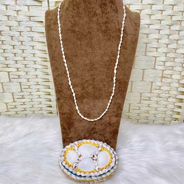 Vintage Seashell Necklace & Handmade Seashell Jewe