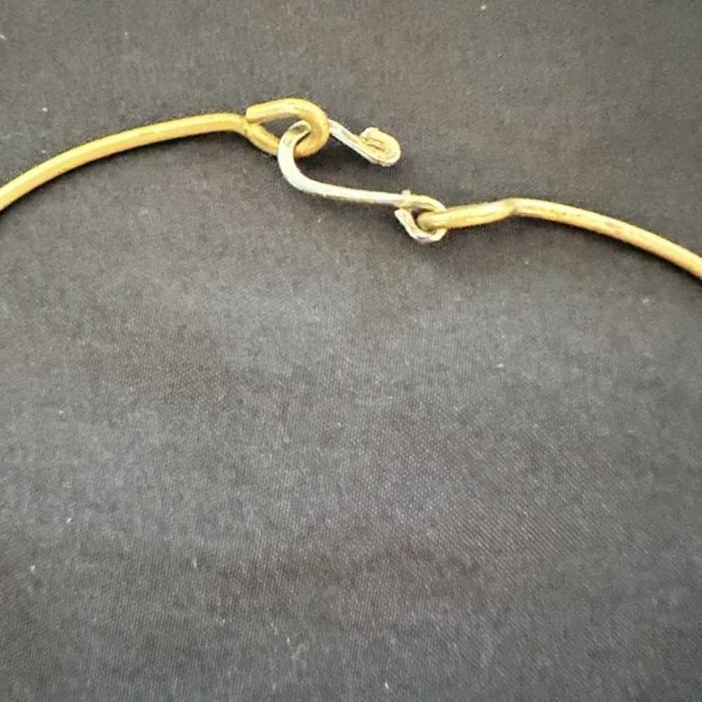 Vintage Handcrafted Brass/Copper Necklace - image 4