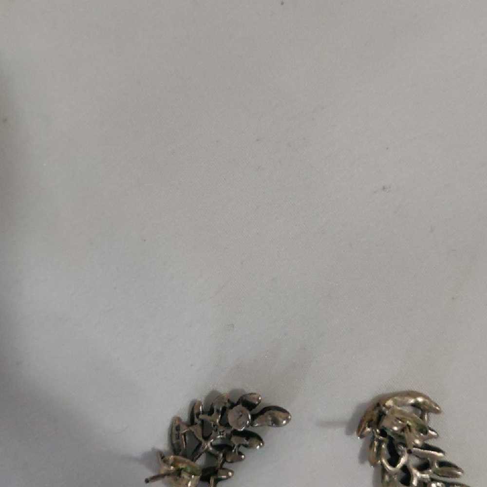 vintage leaf Bracelet and earrings - image 4