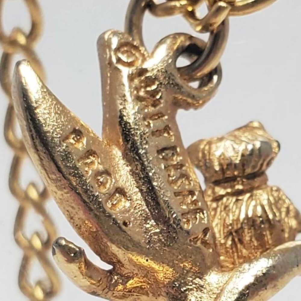 Vintage Walt Disney Tinker Bell Necklace A Golden… - image 8