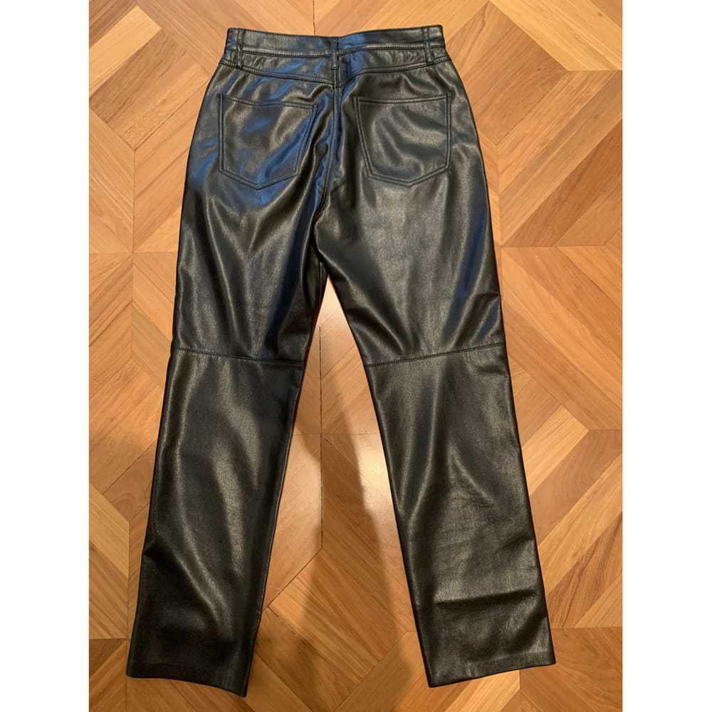 Nanushka Vegan leather straight pants - image 4